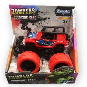 NEW - ZOMPERS BOUNCING CARS - Power in Packaging - RED